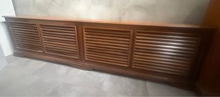 Mueble radiador madera