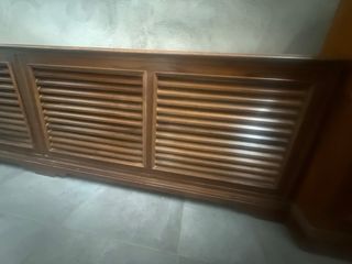 Mueble radiador madera