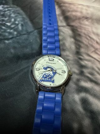 Reloj Shangmei Azul y Plateado