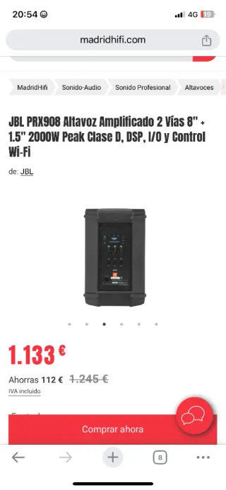 Altavoz JBL PRX Series
