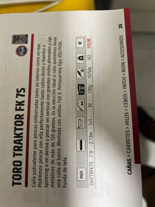 Caña Hart toro Traktor FK 7S.