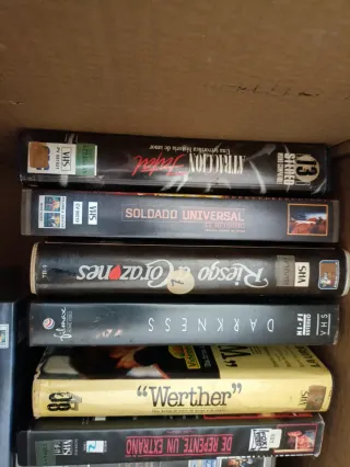 Lote películas vhs videoclub