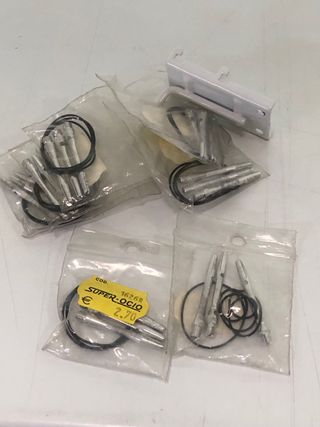 Lote 21 cañas aluminio alufix + gomas 4cm dardos