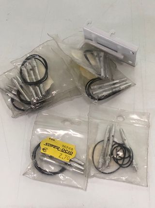 Lote 21 cañas aluminio alufix + gomas 4cm dardos