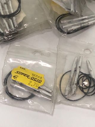 Lote 21 cañas aluminio alufix + gomas 4cm dardos