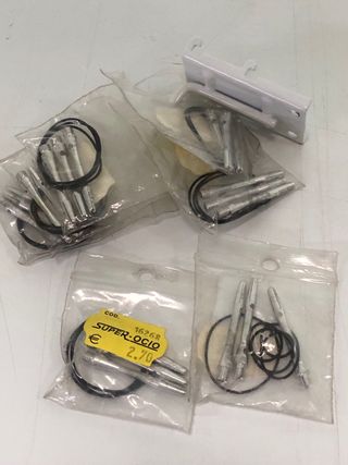 Lote 21 cañas aluminio alufix + gomas 4cm dardos