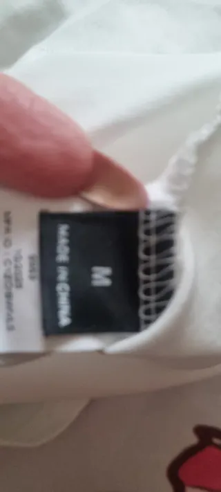 Camiseta blanca manga larga