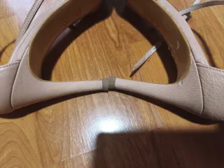 Sandalias de fiesta rosa palo con flores