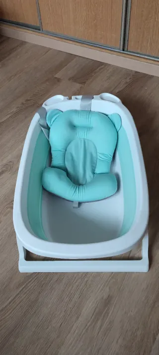 Bañera bebé con cojín reductor