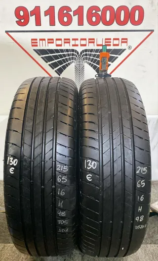 215 65 16 H BRIDGESTONE RUEDA AL 90% VIDA UTIL