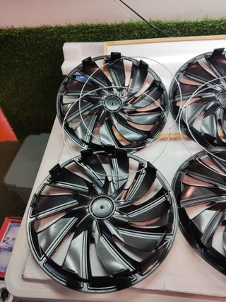 WRC 007597 4 Tapacubos 14 Pulgadas,turbo bicolor