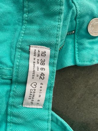 Pantaloncini donna teal strappati