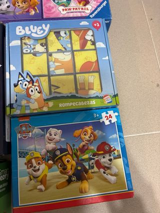 Lote de juegos infantiles: Paw Patrol, Bluey, Magi