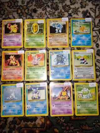 Cartas Pokémon Base Set 1 originales