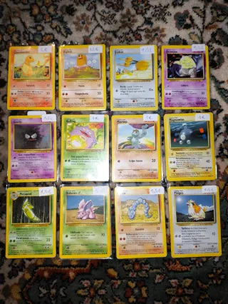 Cartas Pokémon Base Set 1 originales