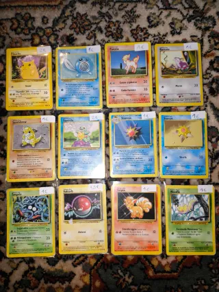 Cartas Pokémon Base Set 1 originales