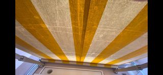 Toldo de tela manual