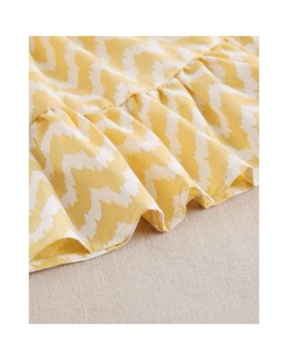 Vestido infantil zigzag amarillo
