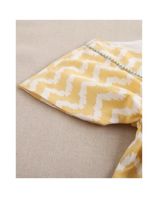 Vestido infantil zigzag amarillo