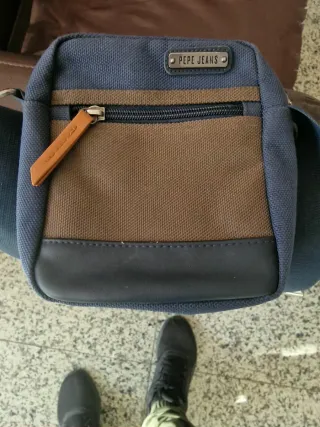 Bolso Pepe Jeans azul y verde oliva