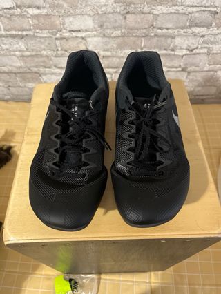 Zapatillas Nike Atletismo Negras Plata