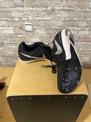 Zapatillas Nike Atletismo Negras Plata
