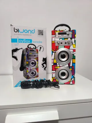Biwond JoyBox Karaoke con Micrófono
