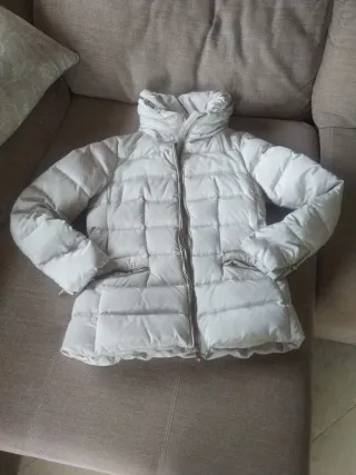 Chaqueta de plumas elegante cremallera ,mujer M