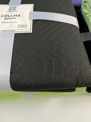 Colcha Bouti Negra 230x260 cm