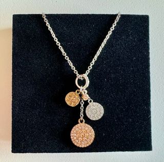 Collana Fossil con pendenti e cristalli