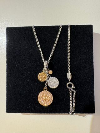 Collana Fossil con pendenti e cristalli