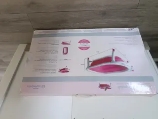 Bañera plegable para bebé rosa