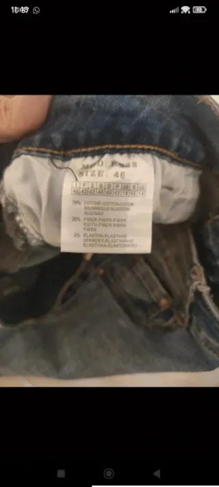 Falda vaquera con flecos