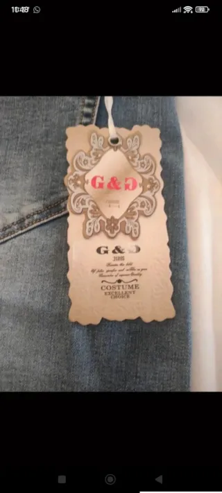 Falda vaquera con flecos