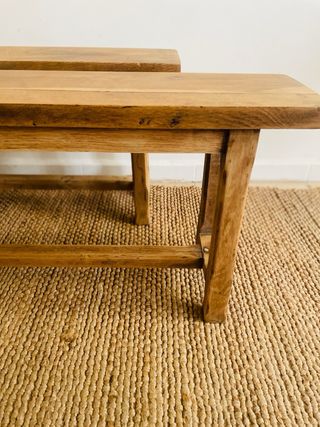 Pareja bancos antiguos franceses