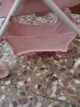 Cochecito de muñeca Niza rosa