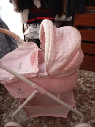 Cochecito de muñeca Niza rosa