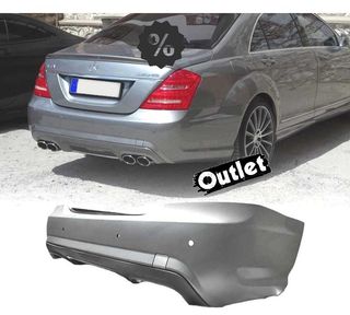 BY PARAGOLPES TRASERO MERCEDES CLASE S W221 05-11 LOOK AMG S