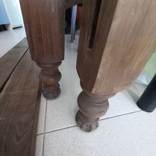 Cama de madera castaño 105 cm