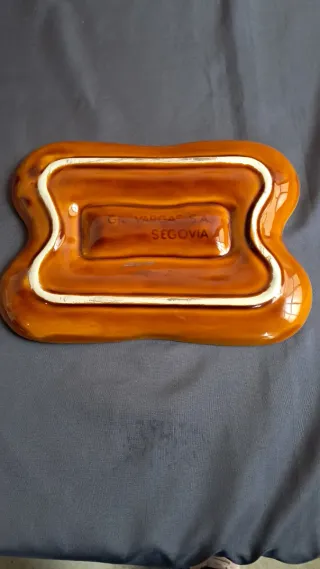 Bandeja Pontesa Espárragos Cerámica Marrón