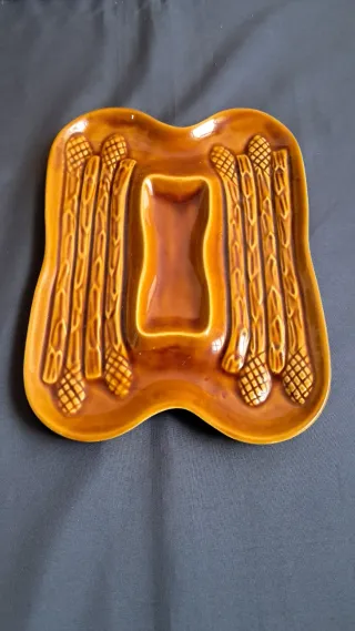 Bandeja Pontesa Espárragos Cerámica Marrón