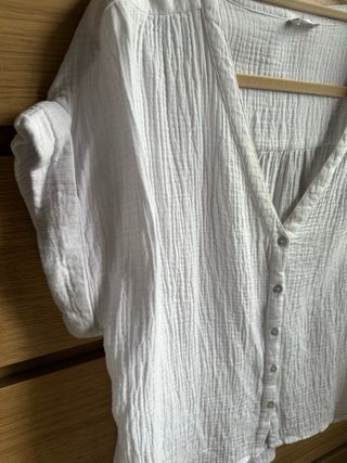 Blusa blanca manga corta