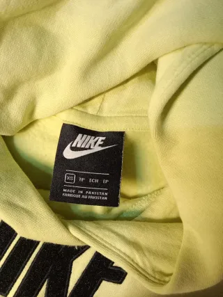 Sudadera corta Nike mujer amarilla