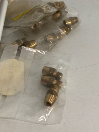 Lote 18 Adaptadores puntas dardos 1/4 a 2BA Latón