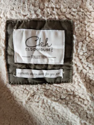 Chaqueta verde forrada mujer