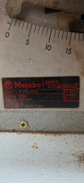 Sierra de mesa Metabo