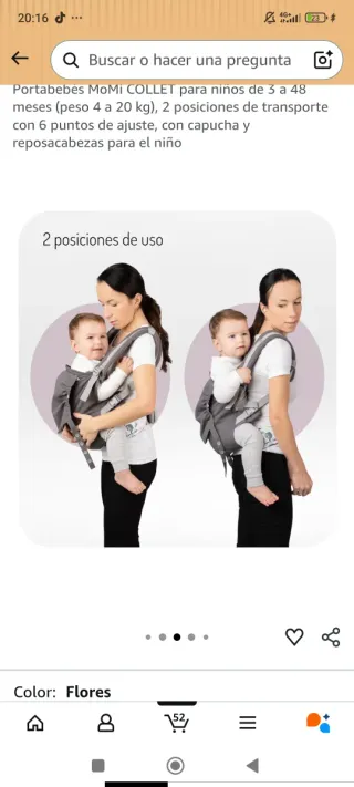 Mochila Porteo Ergonómica