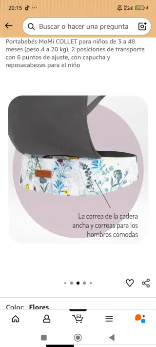 Mochila Porteo Ergonómica