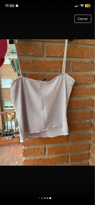 Conjunto falda y top blanco