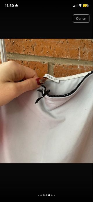 Conjunto falda y top blanco